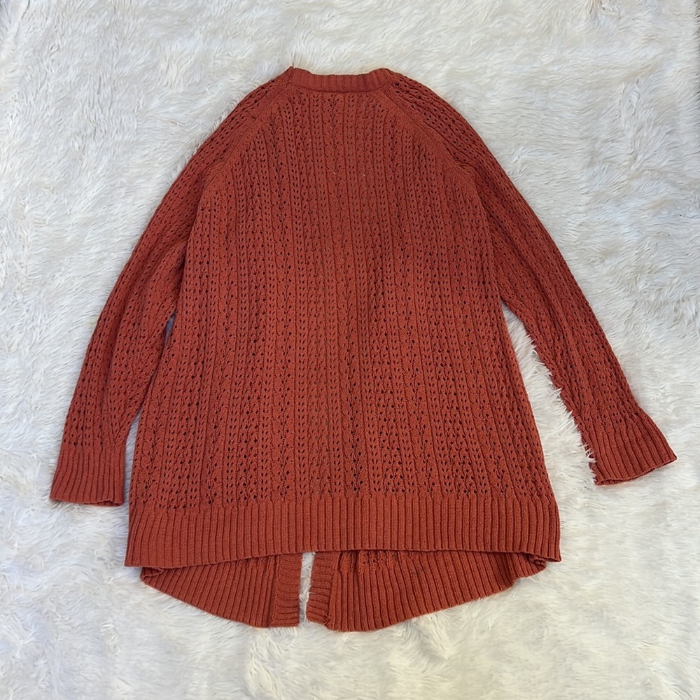 Alexandra + Oak Open Front Ribbed long sleeve Cardigan - Picture 3 of 6